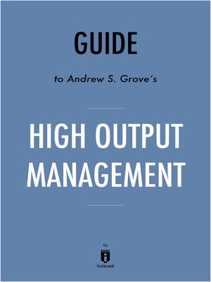 cover image of Summary of High Output Management